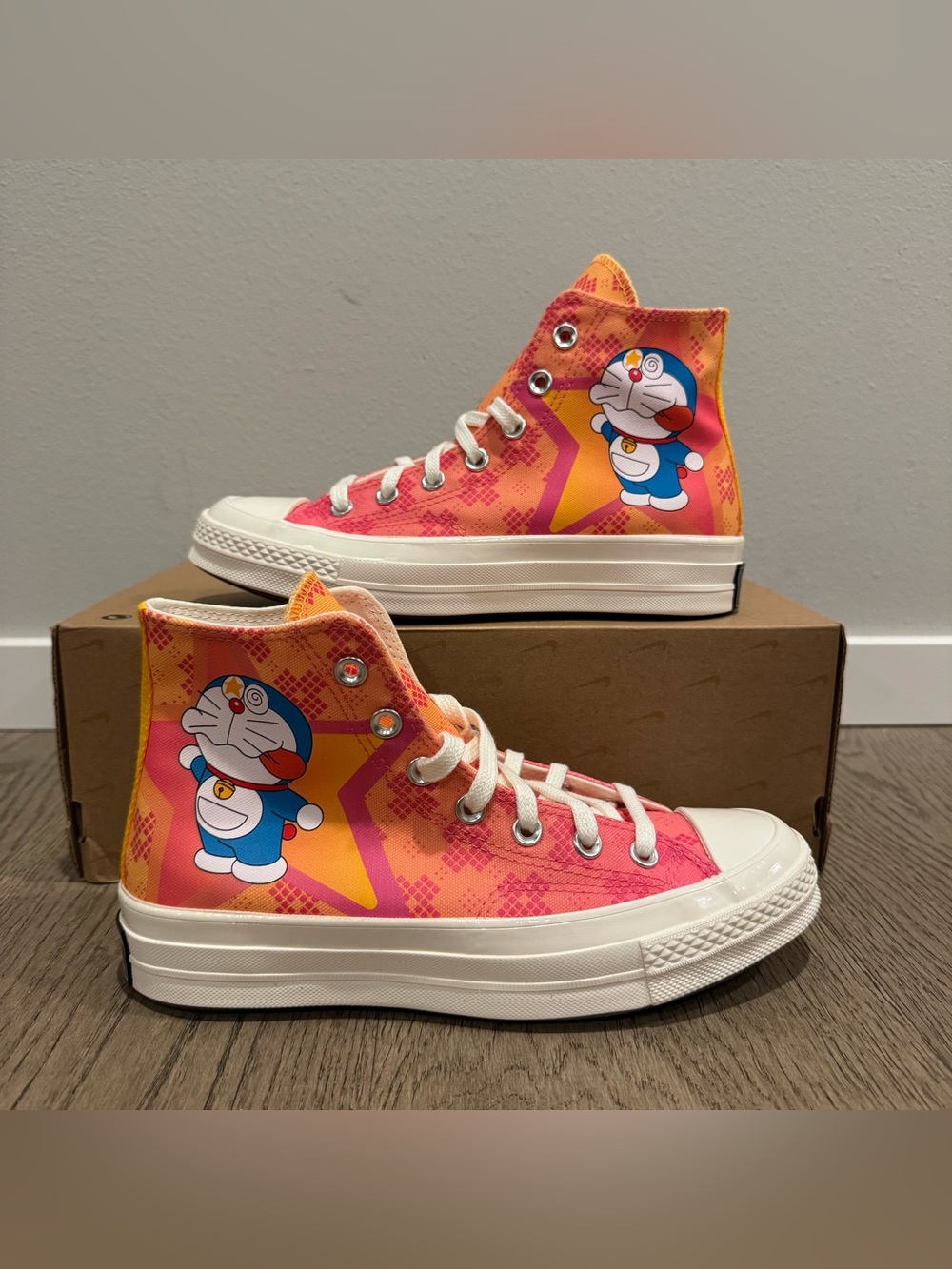 Converse Chuck 70 Hi Doraemon Habanero Gold NEW Men’s 6/Women’s 7.5